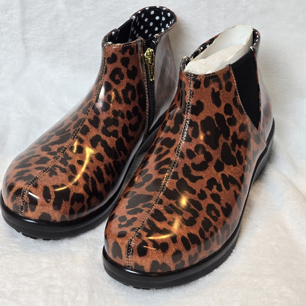 Alegria Climatease Womens Boot Leopard Size US 6-6.5 EU 36  New w/o Box
